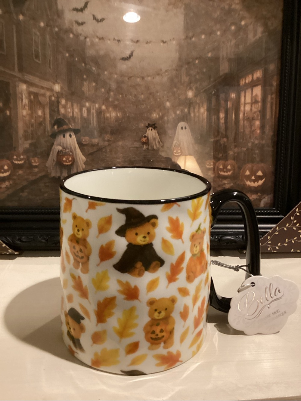 10 Strawberry Street Halloween Bear Coffee Mug 🍁